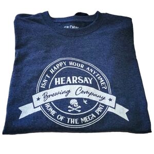 Boutique | Johnny Depp Hearsay Brewing Co Tee | Color: Heather Blue | Size: M